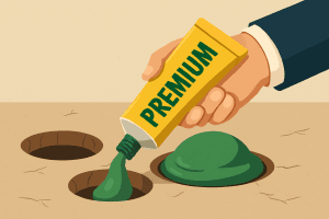 Filling holes with premium